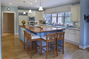 Kitchen island designed by CT Kitchen & Bath Studio